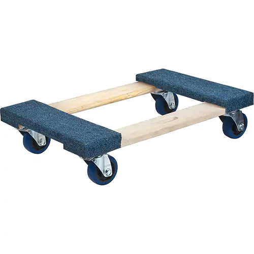 Carpeted Ends Hardwood Dolly 4" - MN217