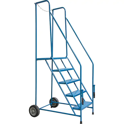 Trailer Access Rolling Ladder with Rails - MO010