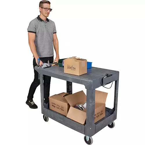 Flat-Shelf Utility Service Cart - MP642