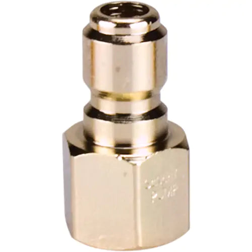 3/8" Female Plated Steel Quick Disconnect Plug - QC7195