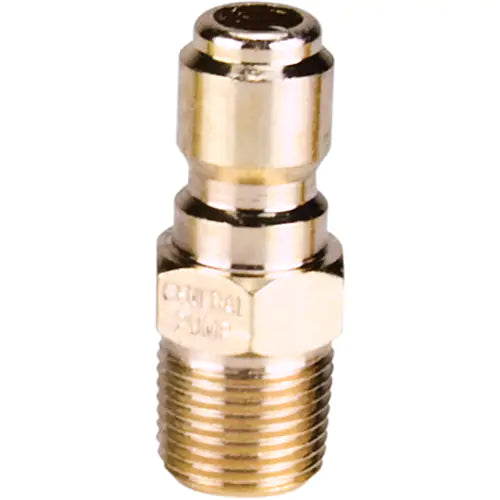 3/8" Male Plated Steel Quick Disconnect Plug - QC7196