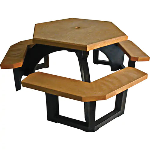 Recycled Plastic Hexagon Picnic Tables - 10CE