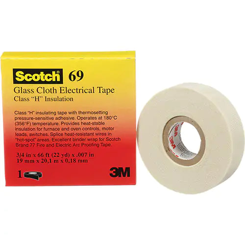 Scotch® Glass Cloth Tape - 69-3/4X66-1IN-BX