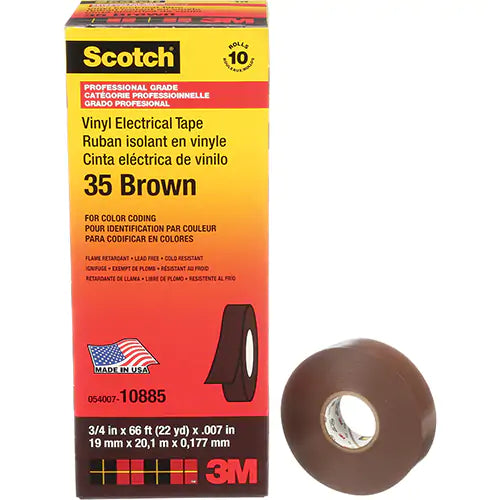 Scotch® Vinyl Colour Coding Electrical Tape - 35-3/4X66BR