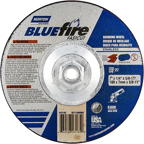 Bluefire® Depressed Center Wheel 5/8"-11 - 66252843185