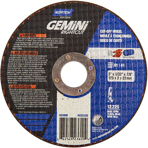 Cut-Off Wheels For Right Angle Grinder 7/8" - 66252823600