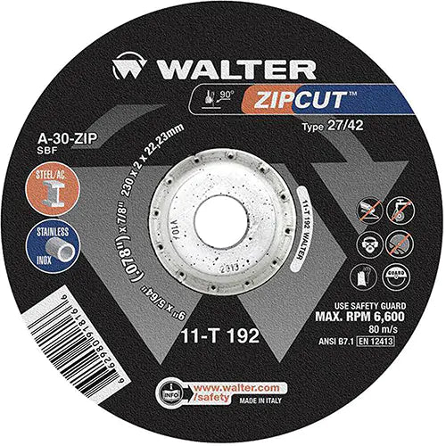 Zipcut™ High Performing Cut-Off Wheel 7/8" - 11T192