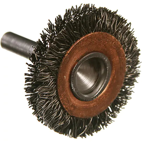 Circular Crimped Wire End Brushes 1/4" - E300