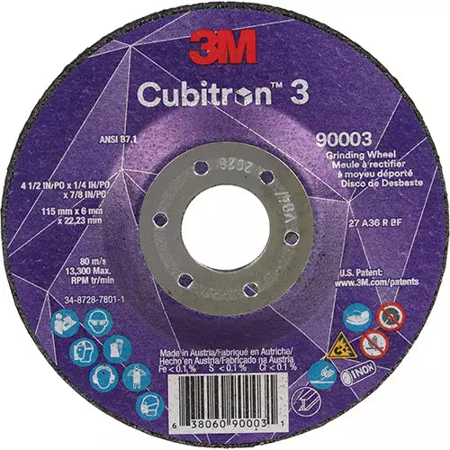 Cubitron™ 3 Depressed Centre Grinding Wheel - 7100303966