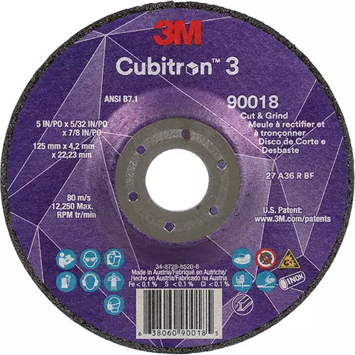 Cubitron™ 3 Cut & Grind Wheel 22.23 mm - 7100305444