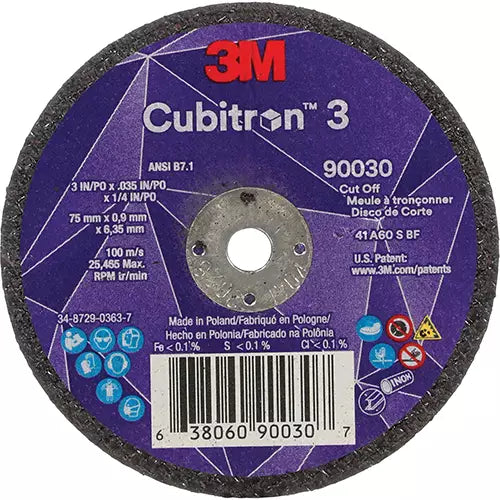Cubitron™ 3 Cut-Off Wheel 6.35 mm - 7100303860