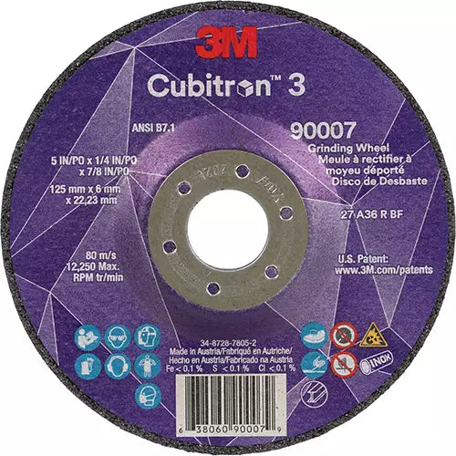 Cubitron™ 3 Depressed Center Grinding Wheel 22.23 mm - 7100303967