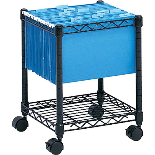 File Carts-compact Mobile File Cart - 5277BL