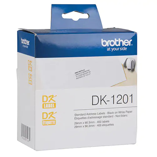 Tape Cartridge for QL Label Printers 3 1/2" X 1 1/5" - DK1201