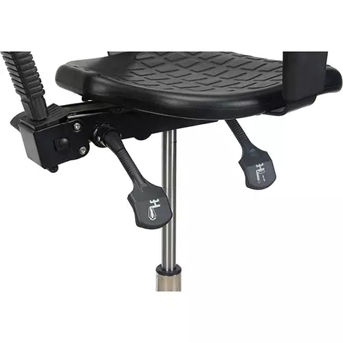 Heavy-Duty Ergonomic Stool with Adjustable Arm Rests & Nylon Stem Casters - OR334