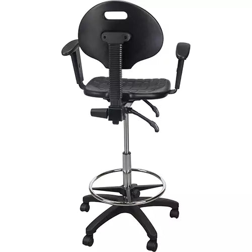 Heavy-Duty Ergonomic Stool with Adjustable Arm Rests & Nylon Stem Casters - OR334