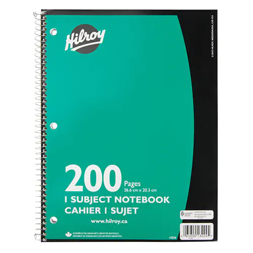 1 Subject Spiral Notebook - 257238