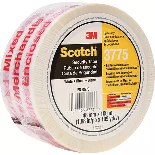 Scotch® 3775 Box Sealing Tape with Message - 3775-48X100