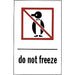 "Do Not Freeze" Special Handling Labels - 1067