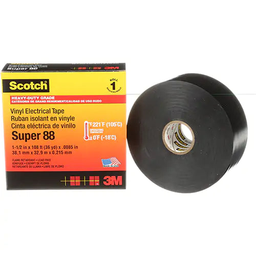 Scotch® Vinyl Electrical Tape Super 88 - SUPER88-1-1/2X36