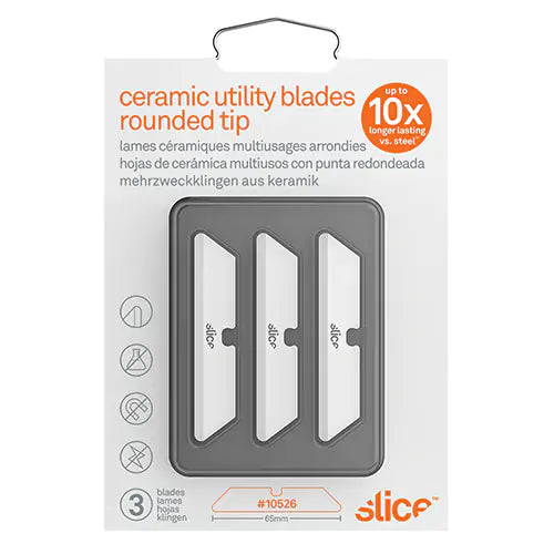 Slice™ Rounded Tip Replacement Blades for Ceramic Utility Knife - 2110526