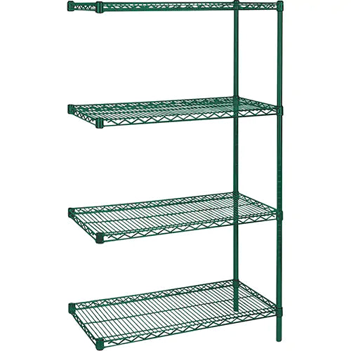 Heavy-Duty Green Epoxy Finish Wire Shelving - RL659