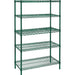 Heavy-Duty Green Epoxy Finish Wire Shelving - RL670