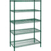 Heavy-Duty Green Epoxy Finish Wire Shelving - RN115