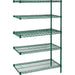 Heavy-Duty Green Epoxy Finish Wire Shelving - RN128