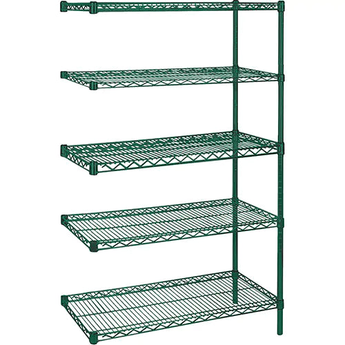Heavy-Duty Green Epoxy Finish Wire Shelving - RN110