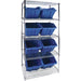 Heavy-Duty Wire Shelving Unit with Storage Bins - RL823