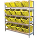 Wide Span Shelving with Jumbo Plastic Bins - RL983