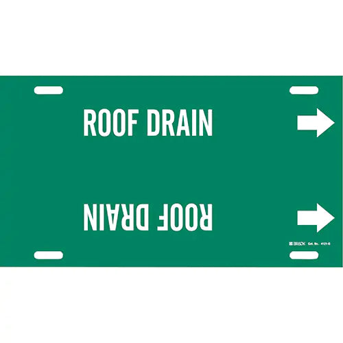 "Roof Drain" Pipe Marker - 4121-G