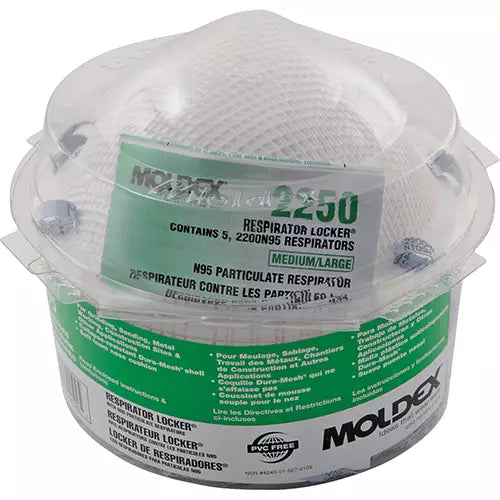 2250N95 Respirator Locker® with 2200N95 Masks Medium/Large/One Size - 2250N95
