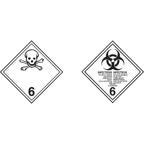 Toxic Materials TDG Shipping Labels - TT60P
