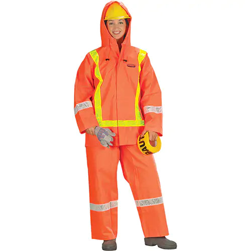 Hurricane Flame Retardant/Oil Resistant Rain Suits - Traffic Suit X-Large - SAI129