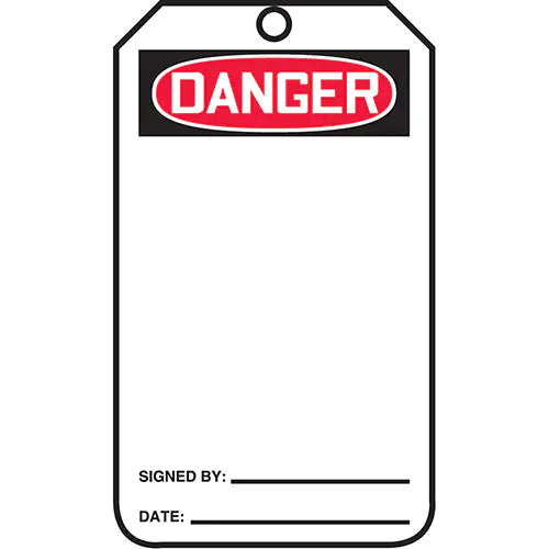 Tags By-The-Roll Safety Tags 6 5/8" x 6 5/8" x 3 5/8" - TAR412