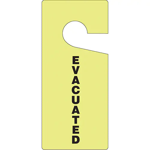 "Evacuated" Door Hangers - TAD201