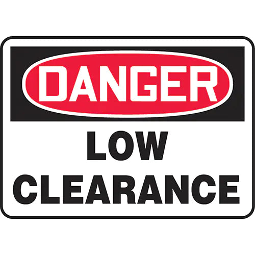 "Low Clearance" Sign - MECR001VP
