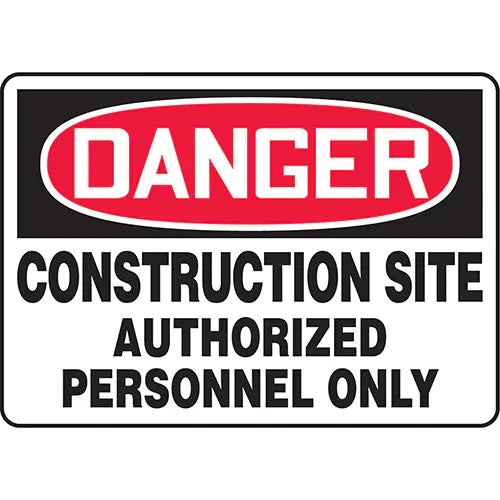 "Construction Site" Sign - MADM003VS