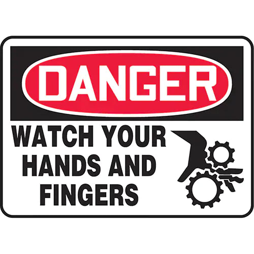 "Watch Your Hands" Sign - MEQM092VS