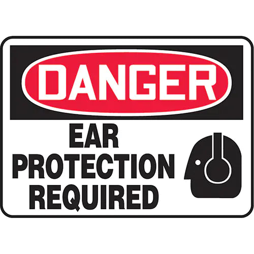 "Ear Protection Required" Sign - MPPE031VS