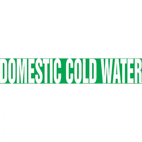 "Domestic Cold Water" Pipe Marker - RPK271SSB