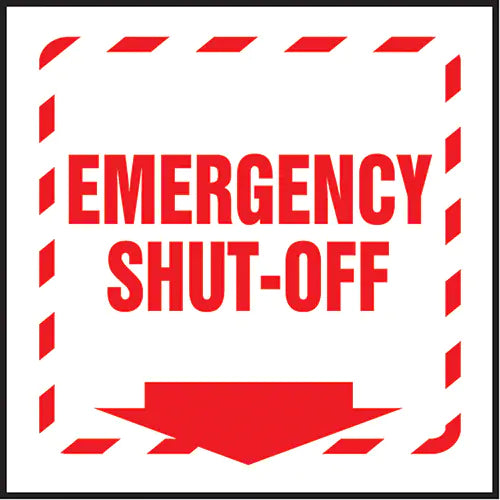 "Emergency Shut-Off" Projection™ Sign - PSP317