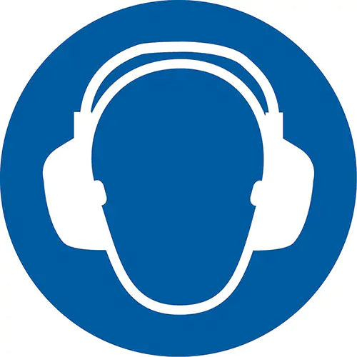 Wear Ear Protection ISO Mandatory Safety Labels - LSGM2054