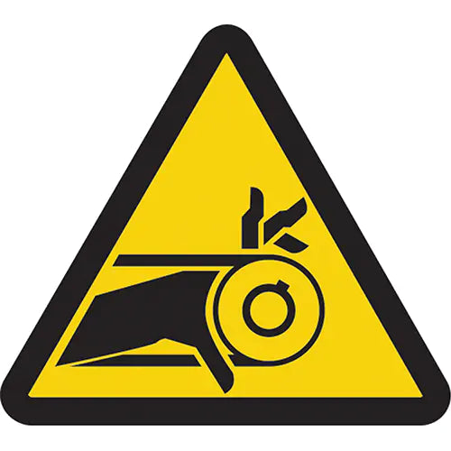 Belt Drive Entrapment Hazard ISO Warning Safety Labels - LSGW1432