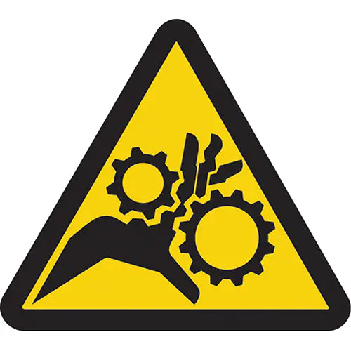 Gear Entanglement ISO Warning Safety Labels - LSGW1452