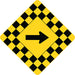 Sharp Turn Traffic Sign - FRW309RA