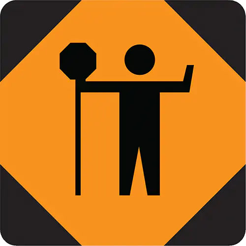 Traffic Control Person Temporary Conditions Sign - FRC206HP