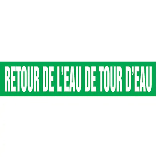 "Retour de l'Eau de Tour d'Eau" Pipe Markers - CRPK707SSD